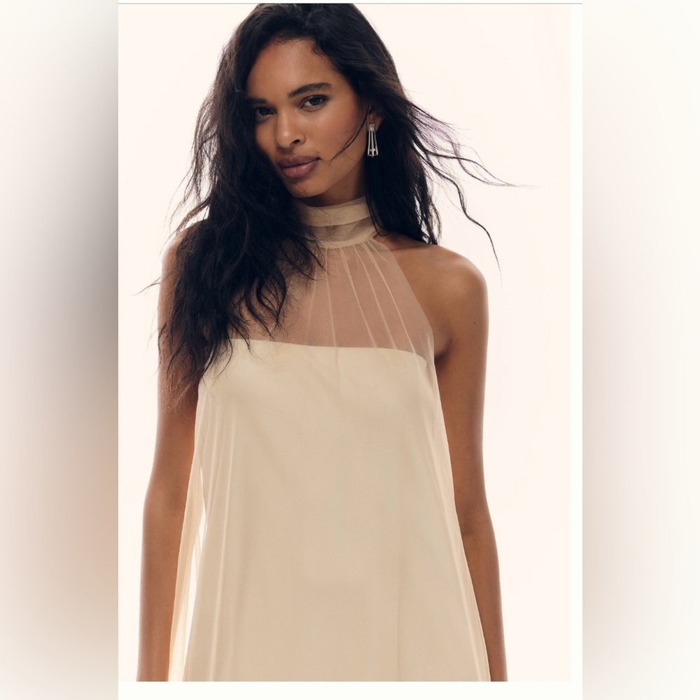 Anthropologie Sunday In Brooklyn Sheer Halter Tunic